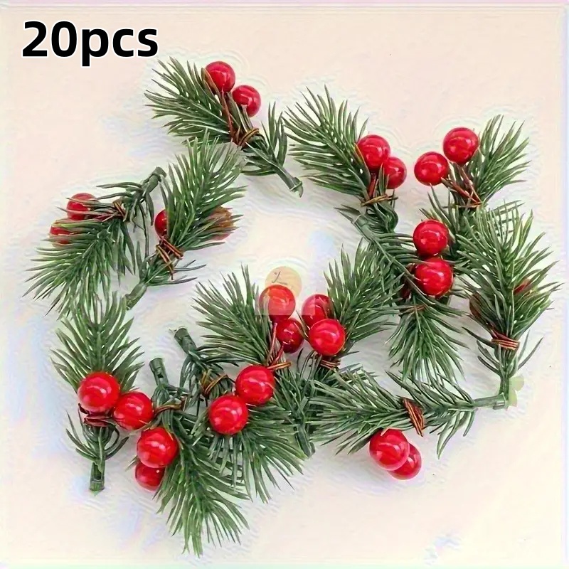 Florist Supplies - 20 pieces of artificial Christmas pine