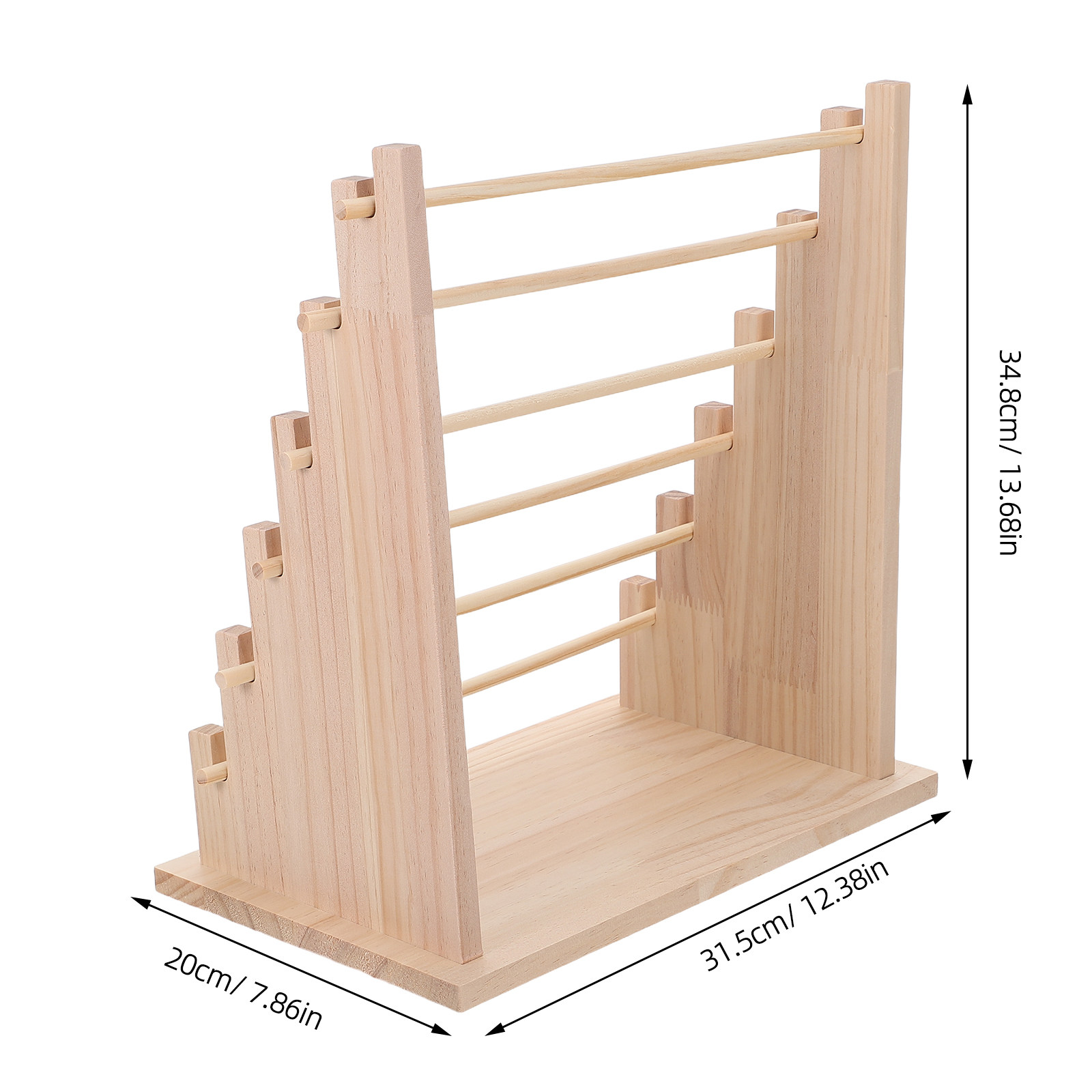 Wooden Ribbon Storage Rack 6 T - The Florist Supply Shop recension och pris