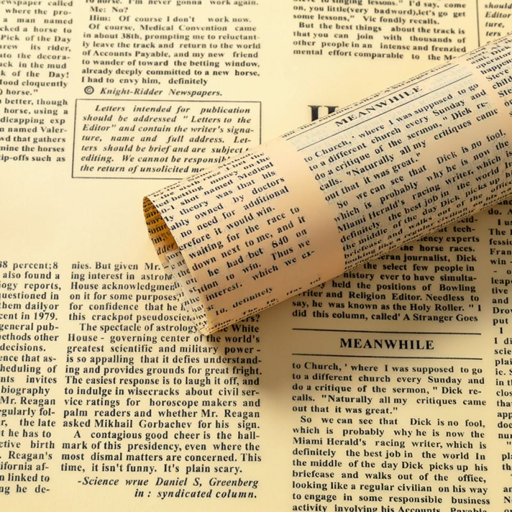 Vintage Newspaper Floral Packi - The Florist Supply Shop recension och pris